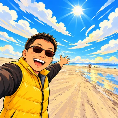 Illustrated portrait of Tao Yang